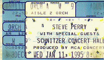 Steve Perry ticket stub